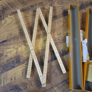 Vintage Dietzgen 21" Hardwood Bars Pantograph Model 1880 Metal Fulcrum w/Box